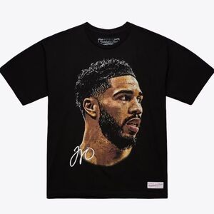 Jayson Tatum Real Big Face NBA Players Association T-Shirt Size LARGE